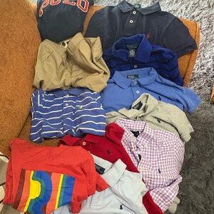7 Polo by Ralph Lauren Polos and 4Vineyard Vine shirts